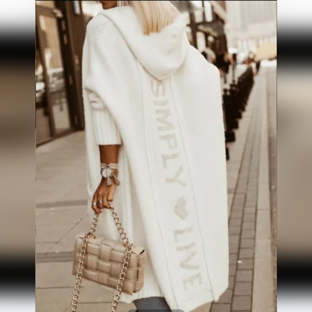 Hooded Cardigan-Oversized Sweater!